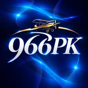 966PK game logo blue background Pakistan mobile gaming app