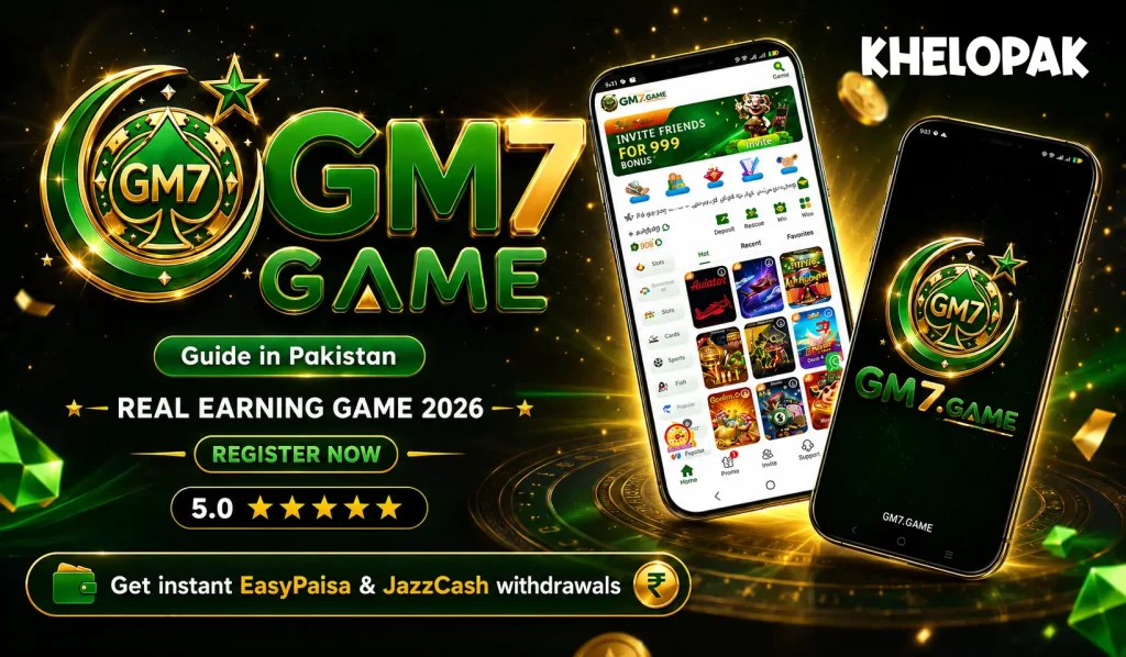 gm7 real earning game register now in pakistan