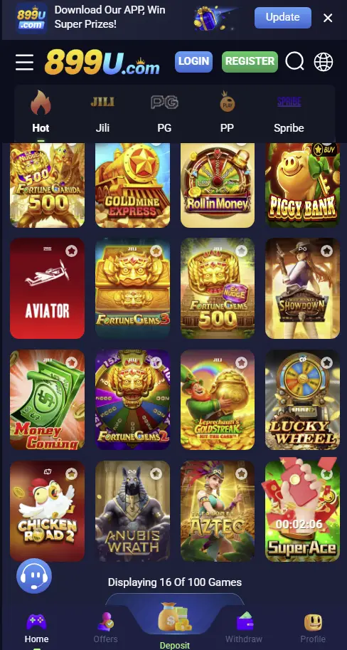 899u Games App