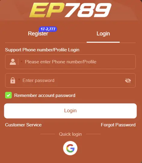 EP789 Game Register