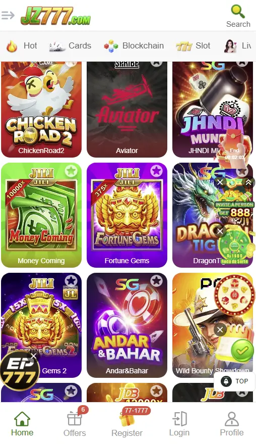 JZ777 Game on App