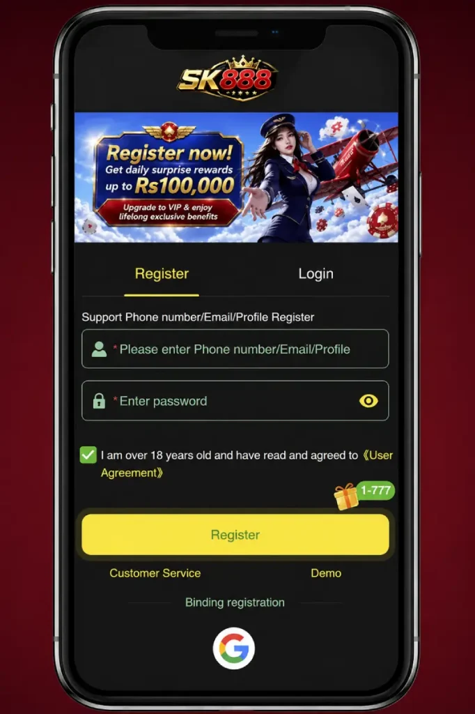 SK888 App Register