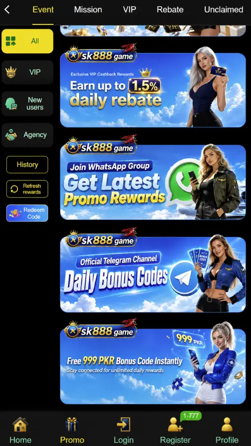 SK888 game offers