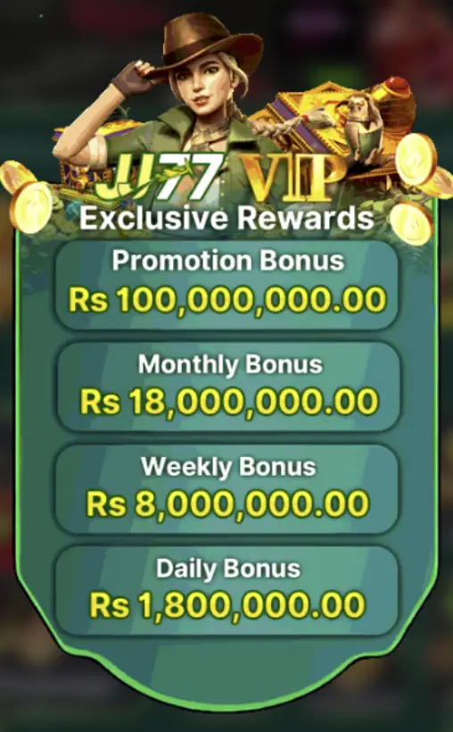 jj77 vip bonus